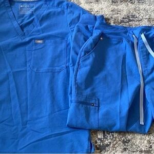 Figs Capri Blue Scrub Set (PO#2595) Color